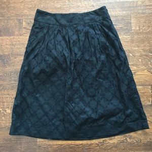 3/$30 Ann Taylor LOFT Embroidered Midi Skirt